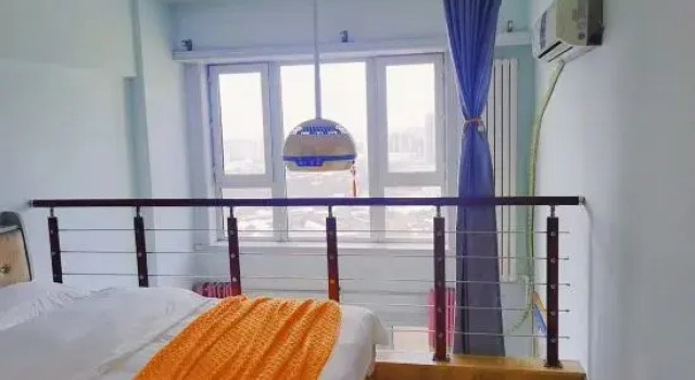 Кровать в общем номере Jianjuju B&B (Hasi Wanda Plaza)
