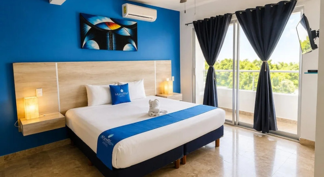 Четырёхместный люкс Deluxe с балконом PUNTA ESMERALDA Hotel Boutique
