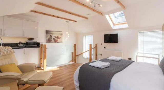 Студия с видом на сад The Old Net Store - Cosy Anstruther Studio Flat