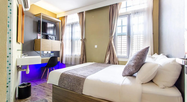 Superior Dvoulůžkový s manželskou postelí pokoj A Hotel Chinatown