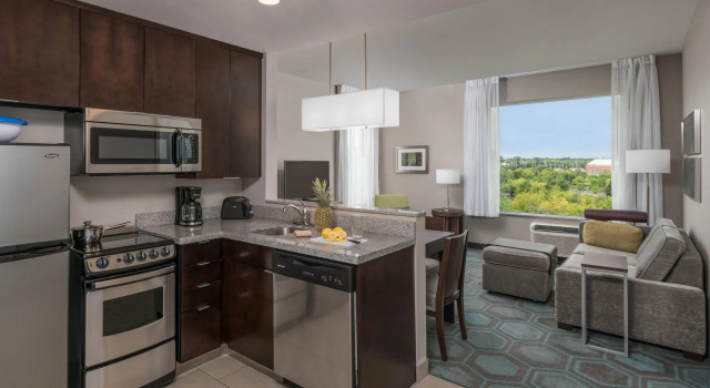 Люкс Premium с 2 комнатами с видом на город TownePlace Suites by Marriott Chicago Schaumburg