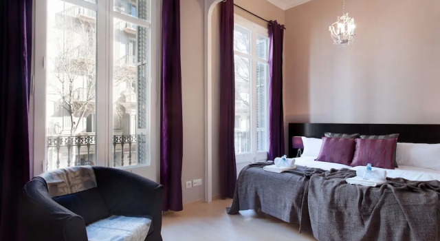 Апартаменты с 3 комнатами с балконом BarcelonaForRent The Living Terrace
