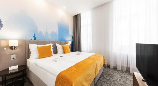 Hotel Amarilis 3*, Забронировать Отель Отели Праги 3 звезды, рядом с Mozart Dinner Prague, 3*