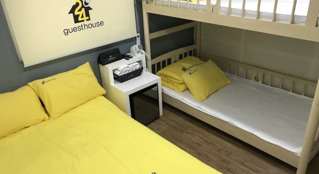 Четырёхместный семейный номер Standard 24 Guesthouse Jeonju