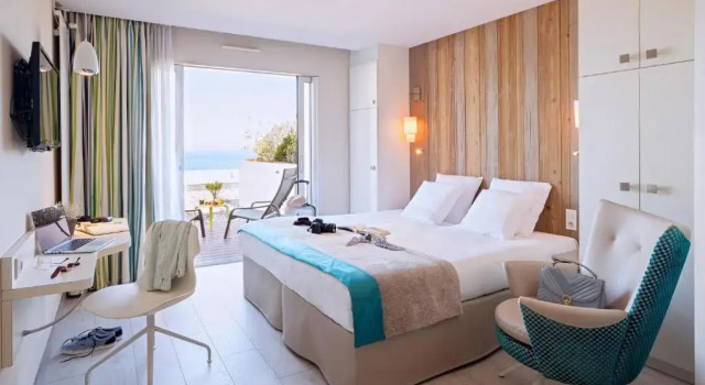 Двухместный номер Standard с видом на море Prévithal Hôtel de la Baie Thalasso & Spa Marin