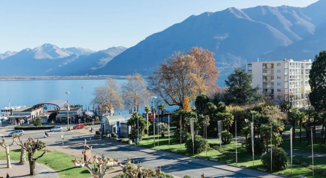 Двухместный номер Standard с балконом и с видом на озеро Hotel Du Lac Locarno