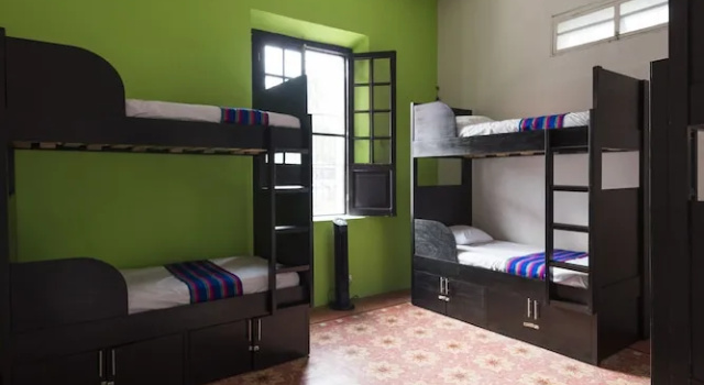 Кровать в общем номере Hostal Rosa Mexicano - Hostel