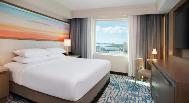 Двухместный люкс с видом на залив Embassy Suites by Hilton Tampa Downtown Convention Center