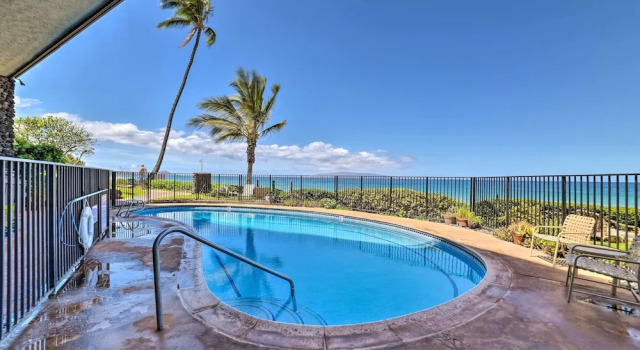 Апартаменты с 2 комнатами с балконом Gorgeous Oceanfront Kihei Condo w/ Balcony!