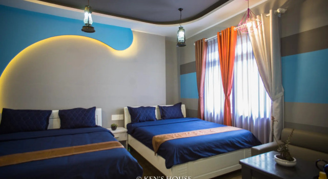 Четырёхместный номер Deluxe Kens Backpackers Hotel