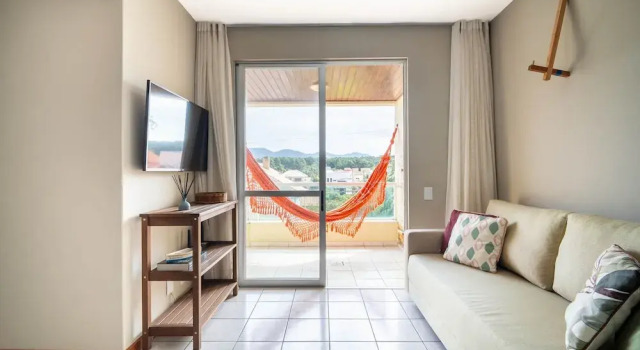 Apt w/ Balcony & BBQ 450m From the sea Reh0203, Забронировать Апартаменты/квартира Апартаменты Флорианополиса, рядом с Пляж Barra da Lagoa Beach, Апартаменты/квартира