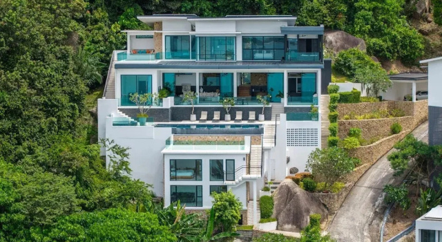 SOMA 4Bdr Seaview Pool Villa, Забронировать Вилла Коттеджи Самуи, Коттедж