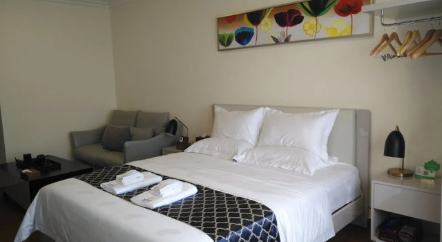 Двухместный номер Deluxe с видом на сад Nomo Residence·Foshan West Station Branch