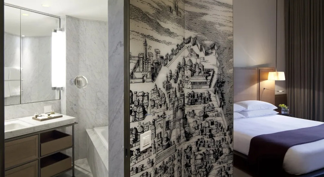 Номер Deluxe с балконом и с красивым видом из окна David Citadel Hotel Private Lux Suites
