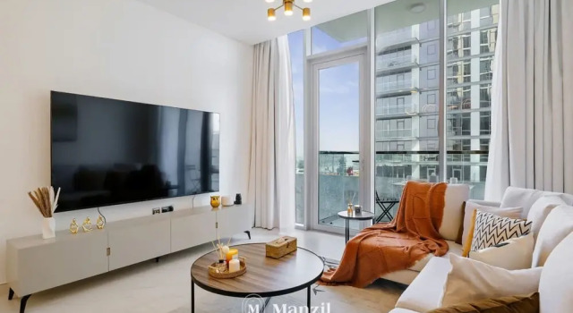 Апартаменты Manzil - 1BR District One Waterfront Living