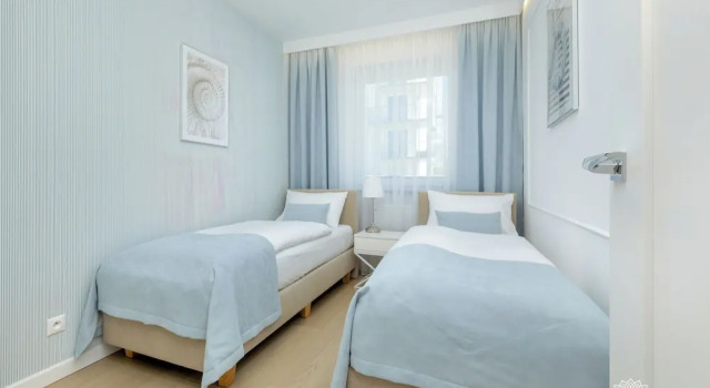 Апартаменты Deluxe с 2 комнатами с балконом Seaside Apartamenty Porta Mare