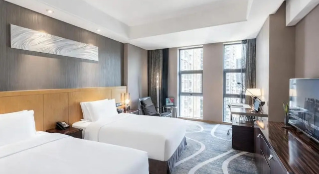 Двухместный номер Superior с видом на город 重庆解放碑翰文大酒店 Chongqing Jiefangbei C Plaza Hotel