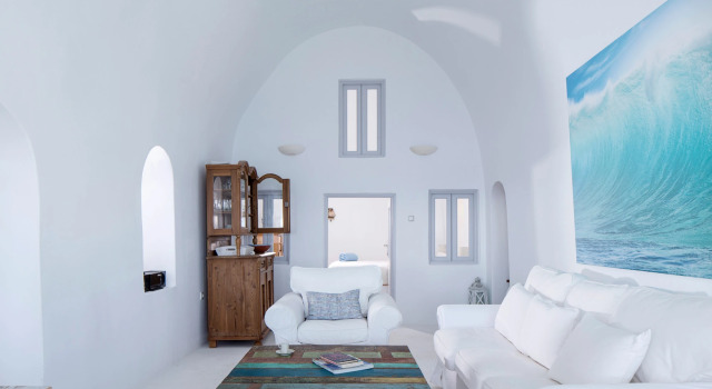Villa Gaia, 3 bedroom villa with amazing views at Imerovigli, Забронировать Вилла Виллы Картерадос, Вилла