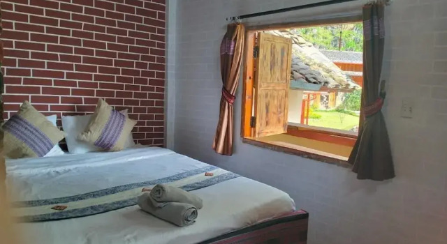Двухместный номер Standard с видом на окрестности OChau Meo Vac Homestay Ha Giang