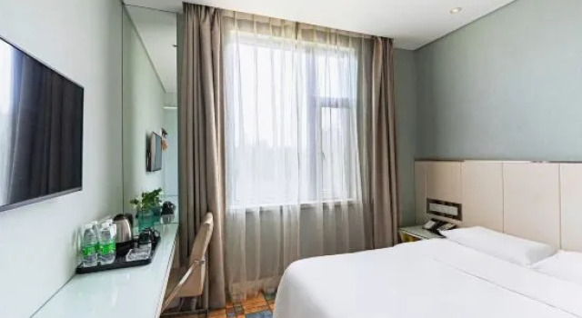 Одноместный номер Business GreenTree Inn Zaozhuang Shanting Jinke International Business Hotel