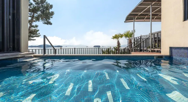 Вилла с видом на океан Sacheon Ara Private Pool Villa