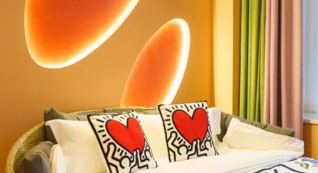 Четырёхместный люкс с видом на море Manxin Hotel Dalian Xinghai Square