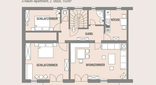 Апартаменты Superior с 2 комнатами Landhaus Frenes Apartments