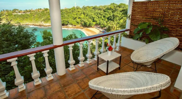 Двухместный люкс с видом на море Villas Carrizalillo