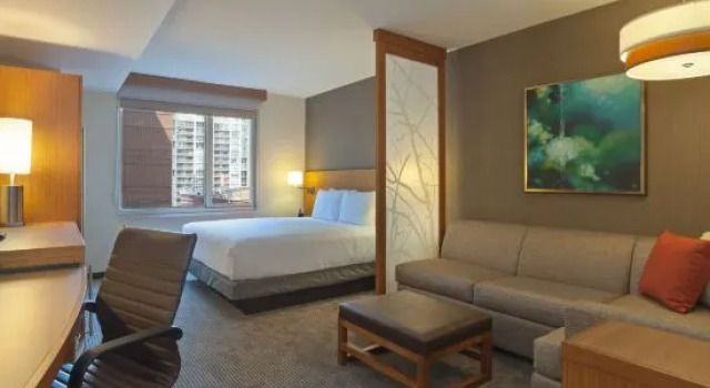 Номер с видом на город Hyatt Place Chicago River North