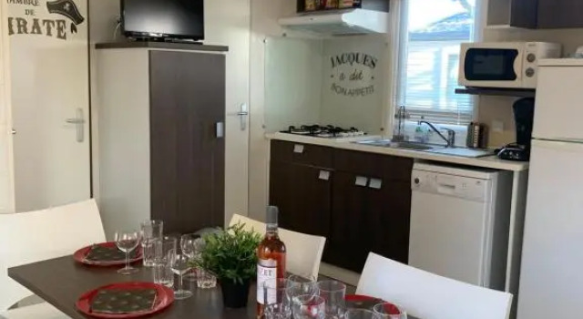 mobil home "AMBRE" 6p, CLIM&TV, 预订 酒店 维克拉加尔迪奥勒 Hérault