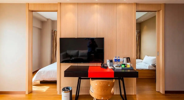 Люкс Luxury с 2 комнатами Wowqu Service Apartment·Dalian Jinzhou Shengli Road Ruibai Center