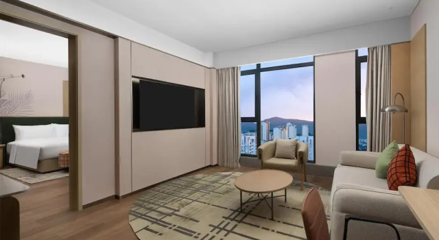 Двухместный люкс Deluxe Hilton Garden Inn Chengde High-Tech Zone