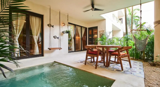 Tropical Fancy Apartment in Tulum Terrace, Private Pool and Hammock Incredible Amenities, Rezervovat Apartmán La Veleta 