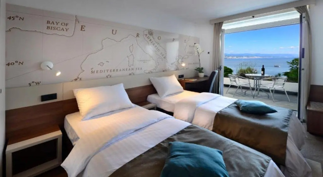 Двухместный номер Standard с балконом и с видом на море Grand Hotel Adriatic II