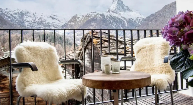 Апартаменты с 3 комнатами с балконом Sonnmatten Boutique Hotel & Apartments Zermatt