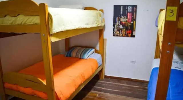 Łóżko w pokoju wieloosobowym Peru in hostel