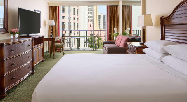 Двухместный номер с частичным видом на океан OUTRIGGER Waikiki Beach Resort