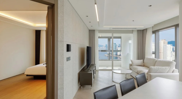 Люкс с частичным видом на океан NewCZ Haeundae Residence