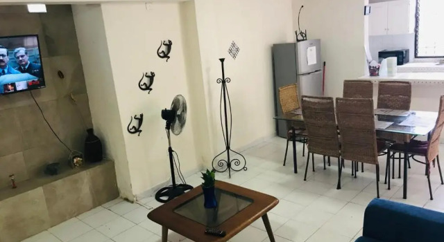 Кровать в общем номере Casa Bugambilias Cancun
