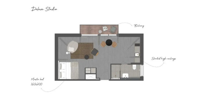 Студия Deluxe Boutique Hotel Benedict Noordwijk