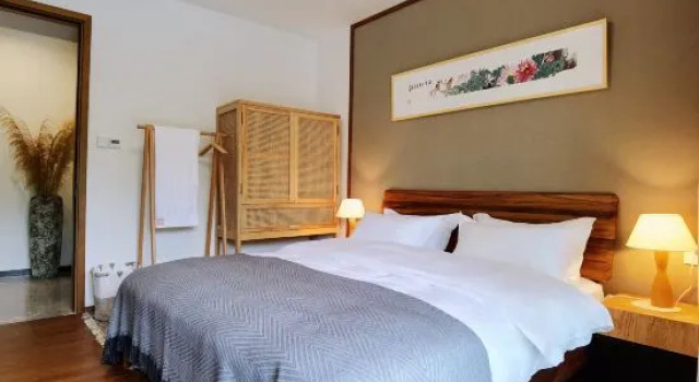 Люкс с 2 комнатами Tianmu Anqing Hot Spring Villa