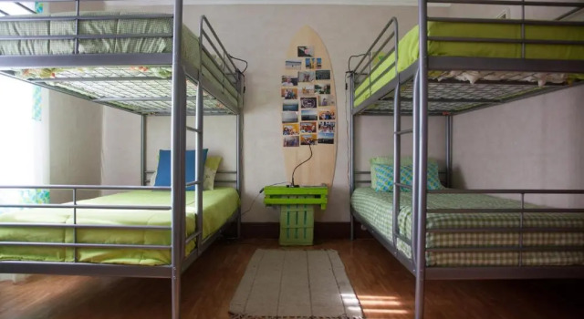 Кровать в общем номере 18St. Hostel