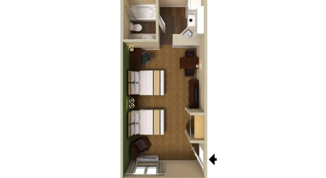 Четырёхместная студия Extended Stay America Suites - Tucson - Grant Road