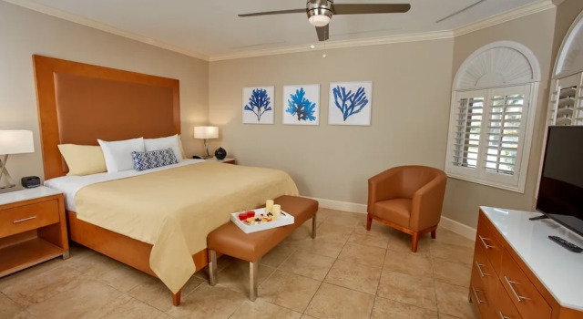 Люкс c 1 комнатой с балконом и с видом на поле для гольфа Divi Village All Inclusive Villas