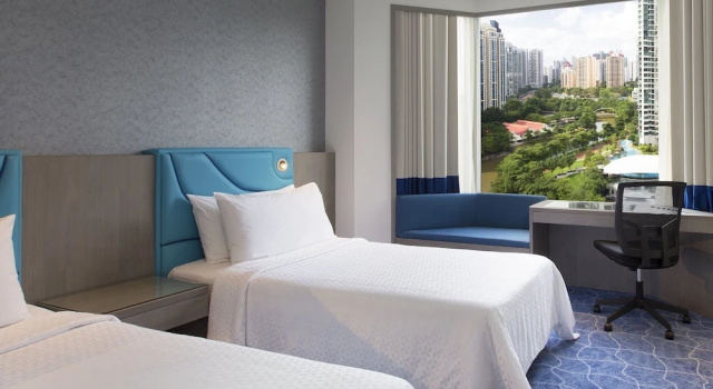 Guest Twin room with river view Riverview Hotel Singapore