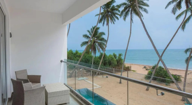 Двухместный номер Deluxe с балконом и с видом на море Serendivi Resort Villa