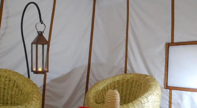 Camera tripla Deluxe 3 camere con vista sulle montagne Boho Glamping