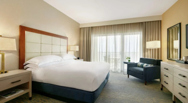 Люкс c 1 комнатой oceanfront Hilton Suites Ocean City Oceanfront