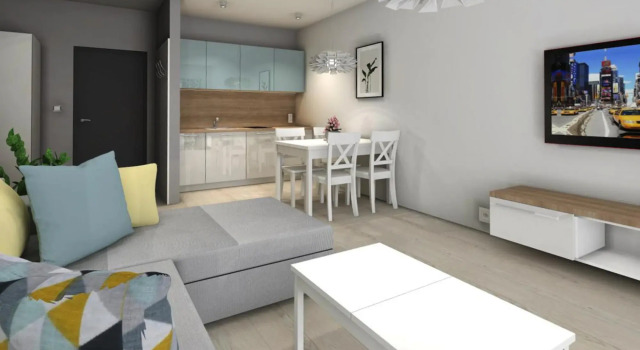 Modern 2-room Apartment in the new Apartment Complex, Grzybowo, Забронировать Апартаменты/квартира Апартаменты Kolobrzeg Region, Апартаменты/квартира