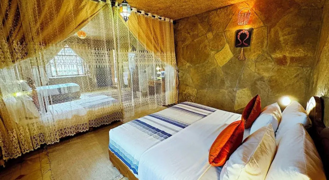 Четырёхместный семейный номер Standard с видом на сад Riad Chay & Boutique